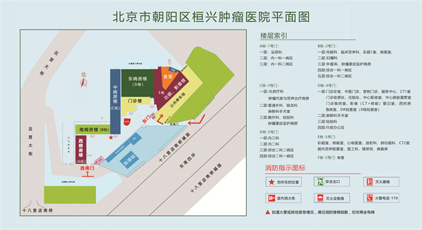 北京市朝阳区桓兴肿瘤医院平面图
